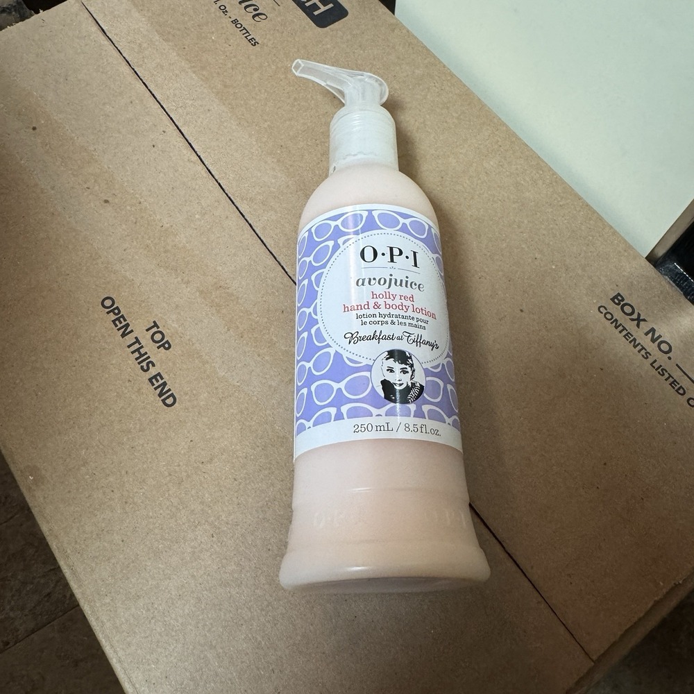 opi avojuice holly red hand & body lotion‎ 8.5 oz New